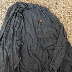 Gray Slouchy Cardigan